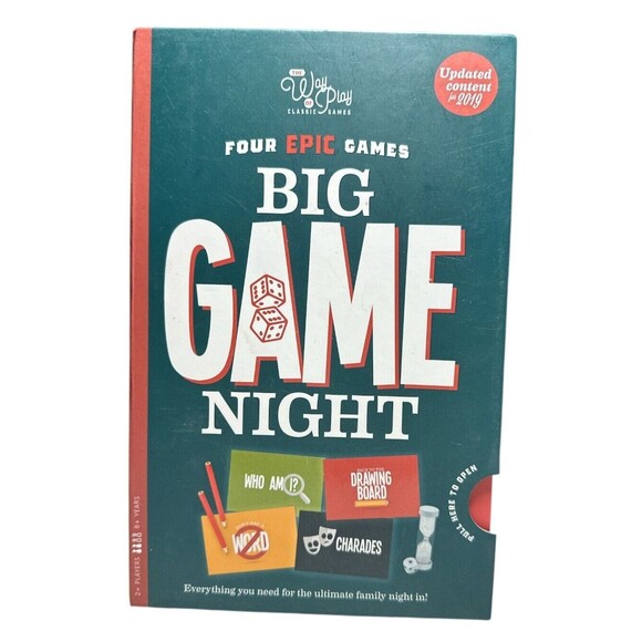 Four Epic Games Big Game Set- Who Am I, Drawing Board, Dont Say A Word, Charades - Picture 2 of 4